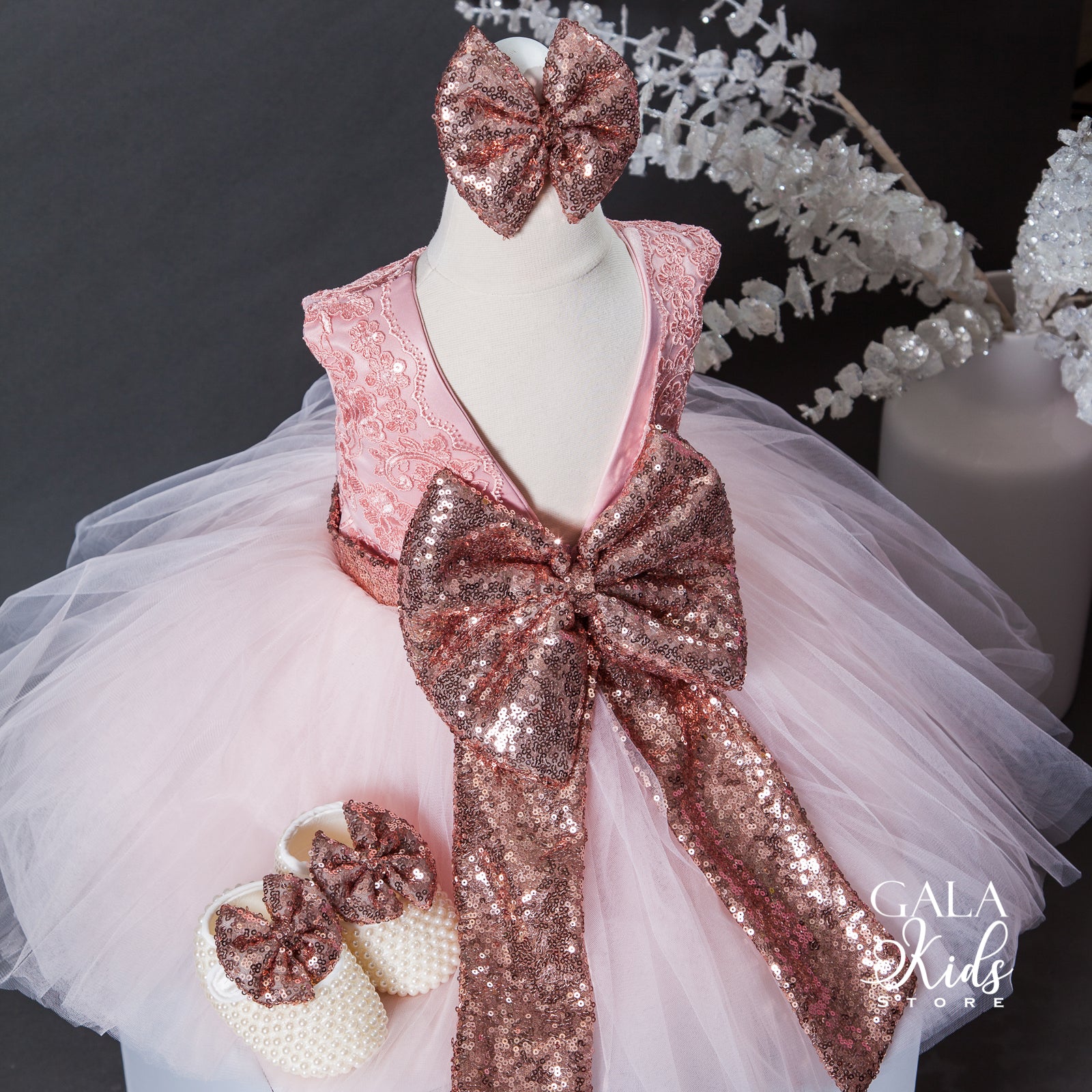 Eleanor Rose Gold Dress 6-12 Months Eleanor Rose Gold Dress 6-12 Months