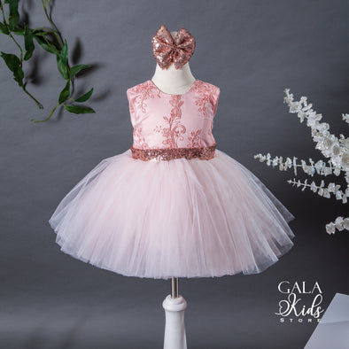 Eleanor Rose Gold Dress 6-12 Months Eleanor Rose Gold Dress 6-12 Months