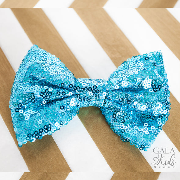 Aqua Bow Headpiece