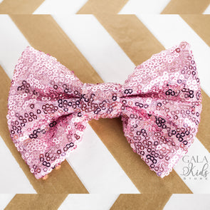 Shiny-Pink Bow Headpiece