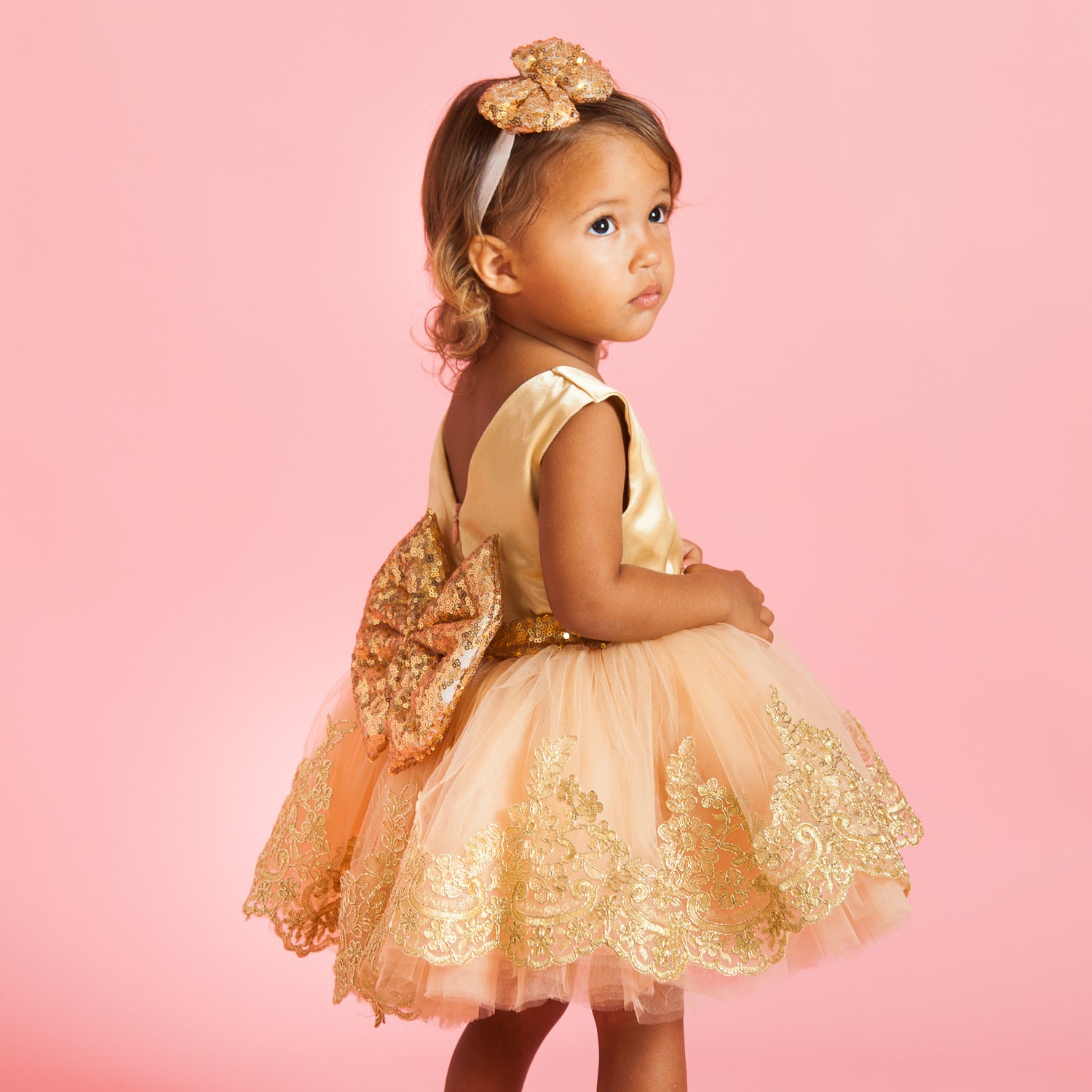 Eliza Gold Dress Gala Kids Store Eliza Gold Dress Gala Kids Store