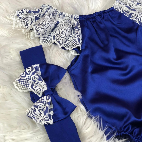 Emilia Blue Romper