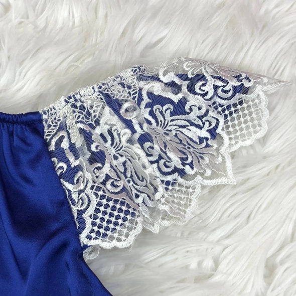 Emilia Blue Romper