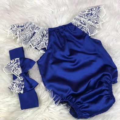 Emilia Blue Romper
